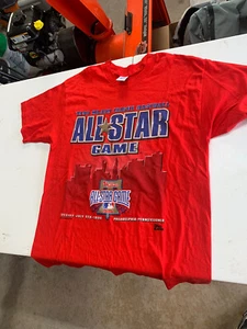 VINTAGE PHILADELPHIA PHILLIES 1996 MLB ALL STAR GAME T-SHIRT SINGLE STITCH 90S L - Picture 1 of 4