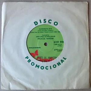 PROCOL HARUM 45 PROMO Pandora's Box RARE CHILE 7" 1975 - Picture 1 of 3