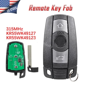 Remote Car Key Fob For BMW 328i 525i 530i 2007 2008 2009 2010 2011 KR55WK49123 - Picture 1 of 8