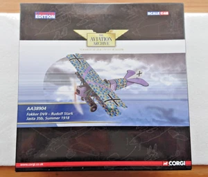 Corgi Aviation AA38904 Fokker DVII Rudolf Stark Jasta 35b 1:48 Factory Sample - Picture 1 of 4