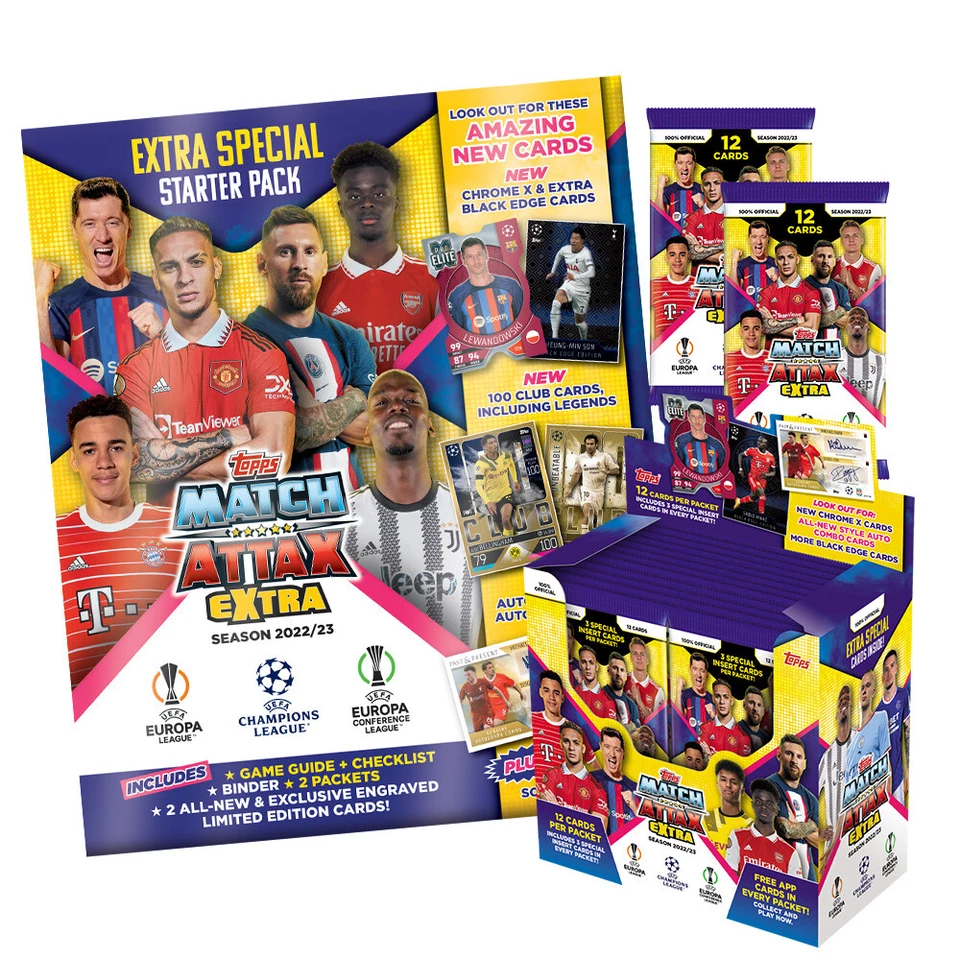 Tarjetas coleccionables Topps Champions League EXTRA 22/23 Display Starter Booster