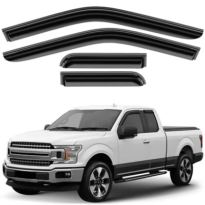 Parasoles de lluvia protectores de viento para Ford F-150 SuperCab 2015-2025 Foto 1 de 4