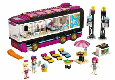 LEGO Friends #41106 POP STAR TOUR BUS Livi Stephanie Mia 682 piezas manuales Foto 1 de 4