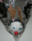 Vintage 2004 JACK IN THE BOX Reindeer Antennae Ball * New Sealed