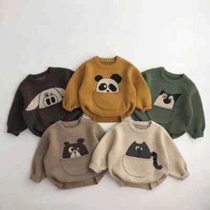 New Kids Clothes Sweaters Cartoon Boys Knitwear Children Pullover Outwear Boys - Picture 1 of 11
