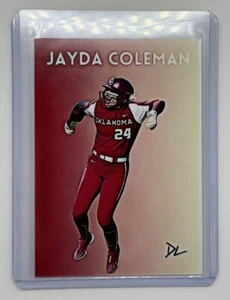 Jayda Coleman Limited Edition Artist Signed Oklahoma Sooners Trading Card 3/10 - Picture 1 of 2