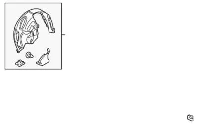 Forro de guardabarros original Ford AE9Z-16102-B Foto 1 de 2