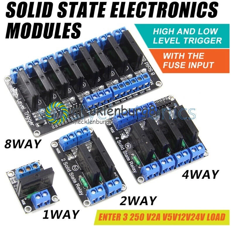 1/2/4 Kanal  NEU 5v SSR Relais Relay Modul G3MB-202P Solid Für Arduino - Bild 1 von 1