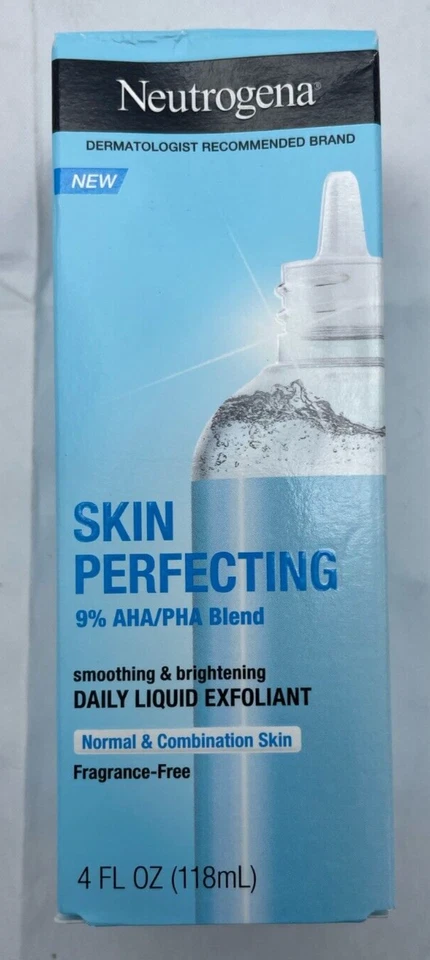 Neutrogena Skin Perfecting Smoothing/Brightening Daily Liquid Exfoliant 4 Fl Oz  - Image 1 of 1