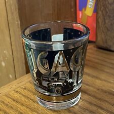 Chicago Skyline 22KT Gold Shot Glass Sears Tower Dancing Car Libbey