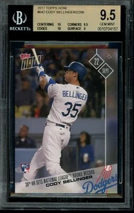 2017 Topps Now Cody Bellinger #642 BGS 9.5 Gem Mint RC Rookie Card - Picture 1 of 2