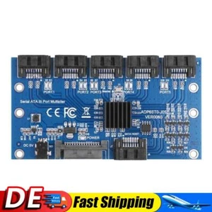SATA Expansion Card 1 to 5 Port SATA3.0 Motherboard 6Gbps Riser Hub Adapter DE - Bild 1 von 6