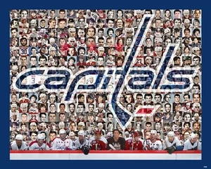 Washington Capitals NHL Estrellas Collage Mosaico Con Equipo Leyendas Decoración de Pared - Imagen 1 de 14