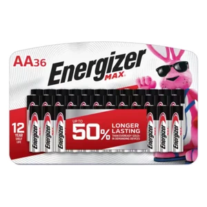 MAX AA Batteries (36-Pack), Double a Alkaline Batteries - Picture 1 of 12