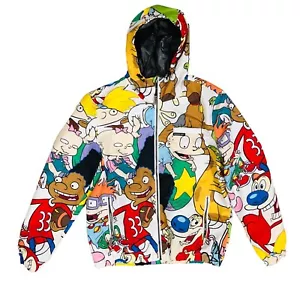 Members Only x Nickelodeon Zip Windbreaker Jacket Sz M - Picture 1 of 15