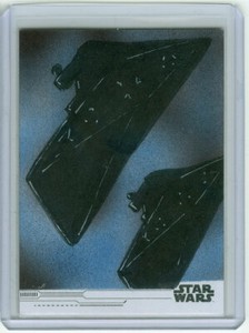 Star Wars Rise of Skywalker Series 1 Star Destroyers Sketch by Trent Westbrook