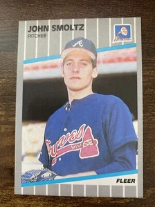 1989 Fleer Set Break John Smoltz 602 - Picture 1 of 6