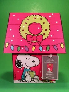 Peanuts Snoopy Woodstock Christmas Cards Collectible Box Set of 16 Hallmark NEW - Picture 1 of 7