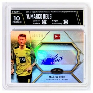 HGA 10 Auto 10 2021 Topps Tier One Bundesliga MatchWinner Marco Reus Auto /100