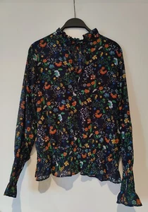 H&M Bluse floral bunt Gr. S schick fein - Bild 1 von 1