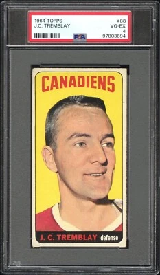 1964 TOPPS 88 J.C. TREMBLAY PSA 4 97803694 - Image 1 of 2