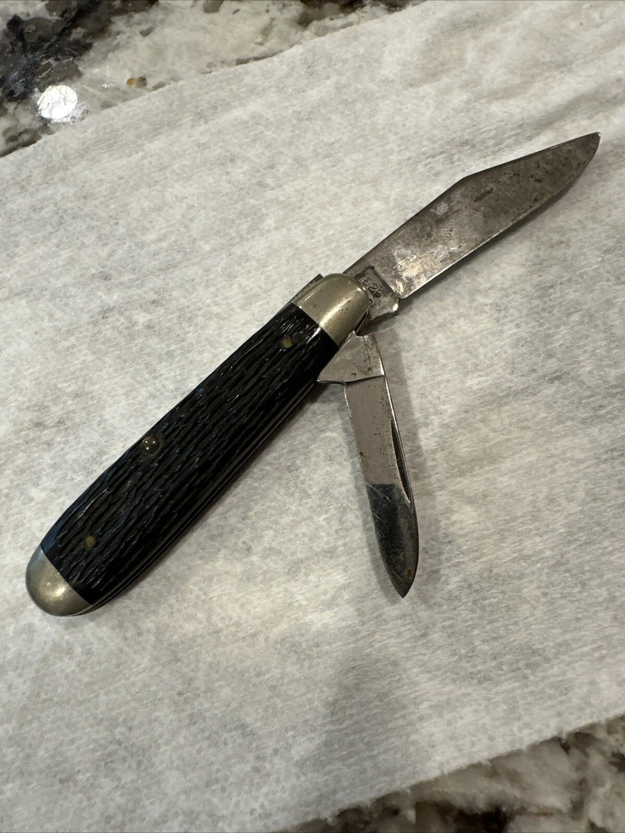 Robeson Bone Handle Pocketknife Collectible Vintage Factory Robeson Bone Handle Pocketknife Collectible Vintage Factory