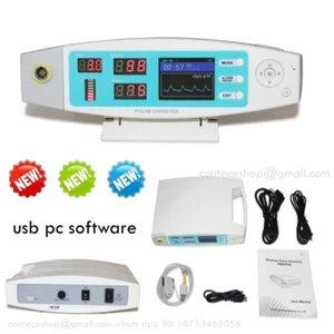 CONTEC CMS70A Tabletop Finger Pulse Oximeter Heart Rate PI Monitor SW Alarm CE - Picture 1 of 13