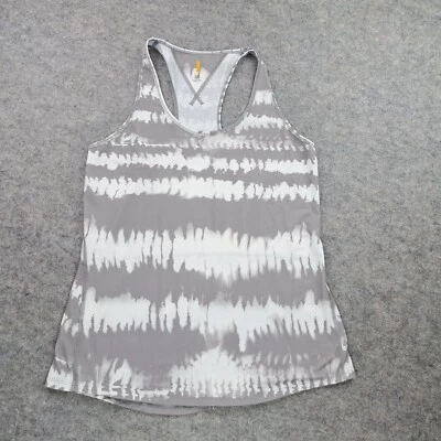 Lucy Shirt Womens Large Gray Tie Dye Sleeveless Racer Back Tank Top Gym Running - Image 1 of 4