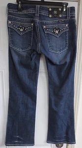 Miss Me Jeans Hose Blau Größe 29 x 31 Baumwollmischung Je5317Br Boot Cut Style - Bild 1 von 8