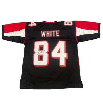 Roddy White Signed Atlanta Falcons Custom Jersey Beckett Witness BAS COA - Image 1 of 3