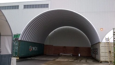 NUEVO DuroSPAN Acero 25x20x10 Metal Construcción Conex Caja Contenedor Techo Kit Cubierta Foto 1 de 4