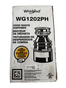 NEW!  Whirlpool WG1202PH 1/2 HP Disposal with Cord - Picture 1 of 2