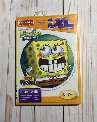 Vintage Fisher Price iXL SpongeBob SquarePants Learning Game Disc Software NEW - Image 1 of 2