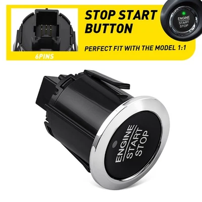 Sale Start Stop Ignition Switch Button Assembly for Ford Edge Expedition 2015-20 Foto 1 de 4