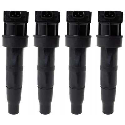 Ignition Coils Set of 4 Sedan for Hyundai Santa Fe XL Kia Sedona Sorento Azera - Image 1 of 4