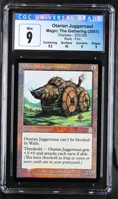 OTARIAN JUGGERNAUT Odyssey Foil Rare CGC 9 Q++ MTG [Nostalgium] - Image 1 of 2