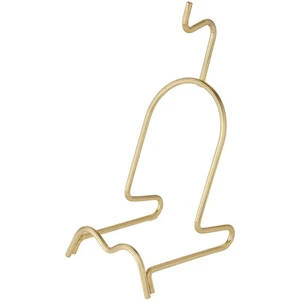 Soporte para taza y platillo Bard's brillante en tono dorado, 8" H x 3,75" W x 4,25" D - Imagen 1 de 5