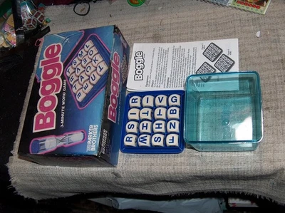 Vintage Boggle Parker Brothers Hidden Word Game Dice Shaker Box - NO TIMER - Image 1 of 4
