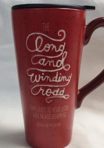 The Beatles Coffee Travel Mug Long and Winding Road Lennon, McCartney Ceramic - Picture 1 of 7