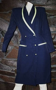 BLUE and LIME GREEN  SHIRT DRESS BUSINESS DRESS BY DANNY & NICOLE USA SIZE 6 - Picture 1 of 3