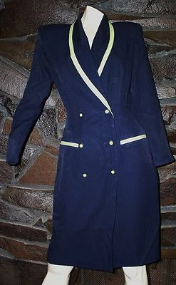 BLUE and LIME GREEN  SHIRT DRESS BUSINESS DRESS BY DANNY & NICOLE USA SIZE 6 - Image 1 of 3