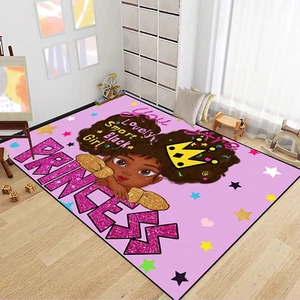 African American Black Girl Rugs for Bedroom African American Carpet for Room Pr - Picture 1 of 12