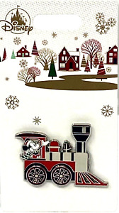 Disney Parks Holiday Train Pin Mickey Mouse Santa Hat Locomotive Christmas Pin