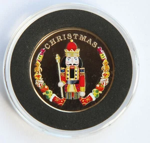 POBJOY MINT COLLECTABLE CHRISTMAS COIN / MEDAL / TOKEN 2023 ONLY 750 MINTED - Picture 1 of 4