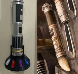 Rancor Tooth Lightsaber Wall Mount Holder Savi's Workshop Holds 6 Kyber Crystals - Picture 1 of 6