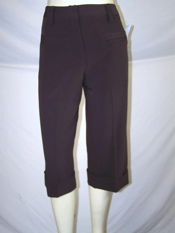 Larry Levine Brown Career Dress Work Shorts Womens Size 6 Small Petite 6P - Image 1 of 4