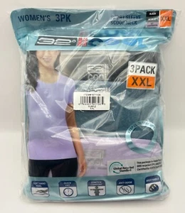Damen 32 Grad Kurzarm T-Shirts XXL 3er Pack Rundhals schnelltrocknend weich - Bild 1 von 6