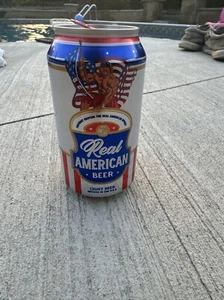 Hulk Hogan Real American Beer Can *RARE RED TAB* WWF WWE AEW Wrestling Empty - Picture 1 of 2