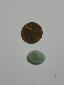 Green Jade Jadeite 11.12 Carats 11.58x16.18x6.42 MM Oval Cab Burmese - Picture 1 of 2