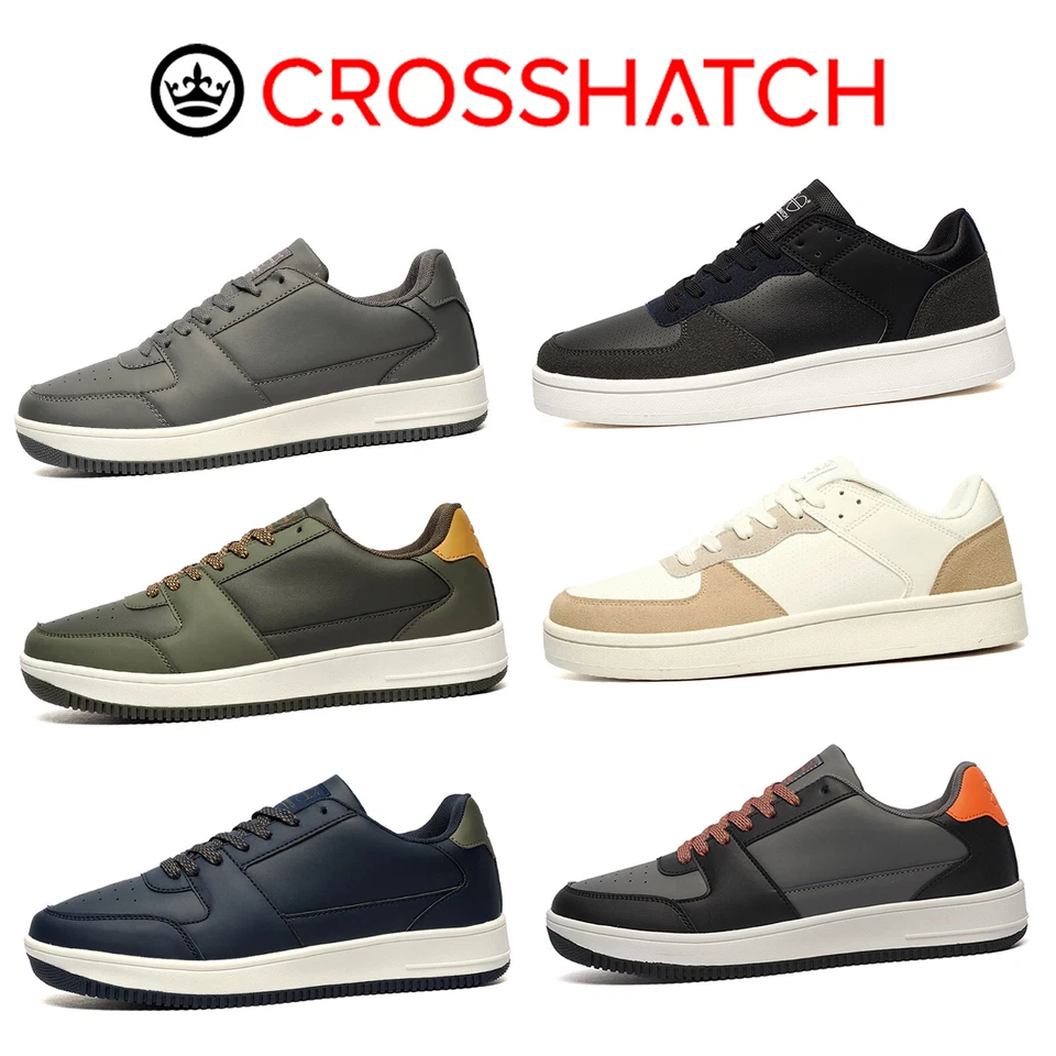 Crosshatch Mens Classic Trainers Designer Casual Comfort Lifestyle Sneakers Size - Image 1 of 1